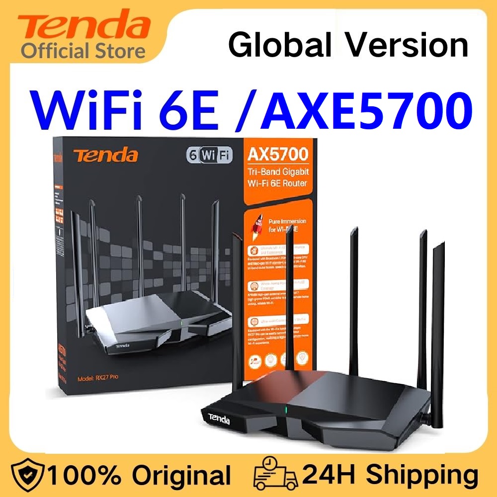 Wifi 6E Router Tri Band 6Ghz - AXE5700 WI-FI 6E ROUTER RX27 PRO
