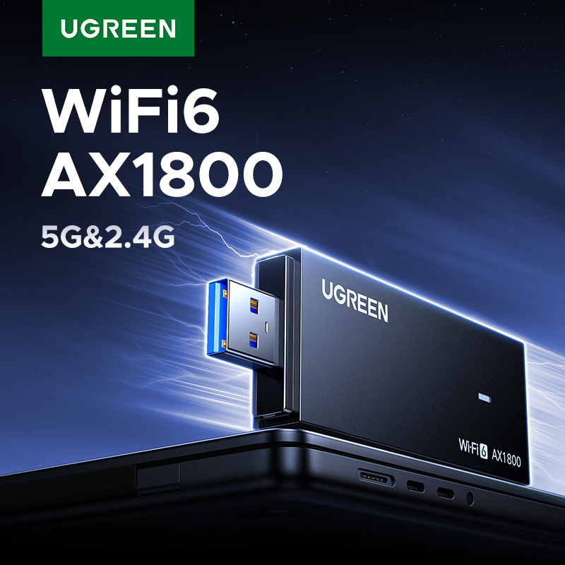 Wifi 6 Usb Adapter Ax1800 - UGREEN Adaptor WiFi AX1800 WiFi6 5G