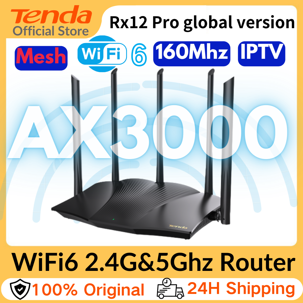 Wifi 6E Router Tri Band 6Ghz - Tenda AX1500/AX3000 Router Gigabit Wifi, Repeater